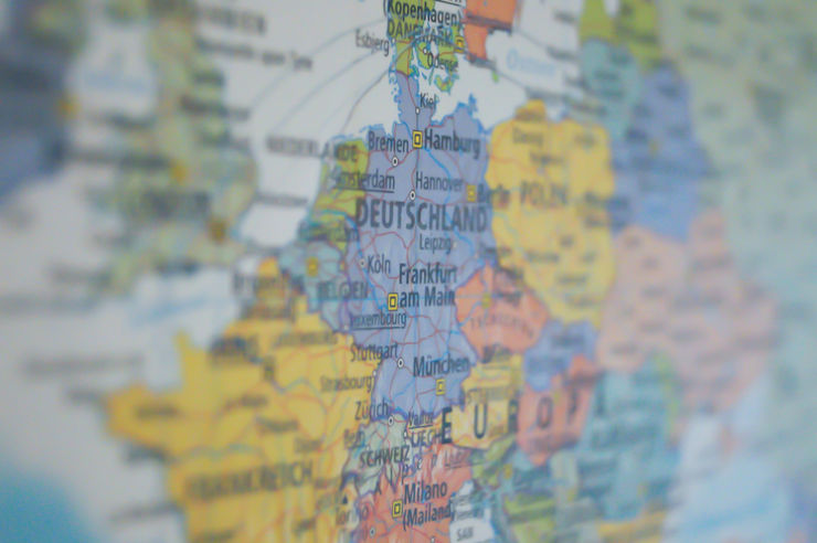 Germany on Map of Europe