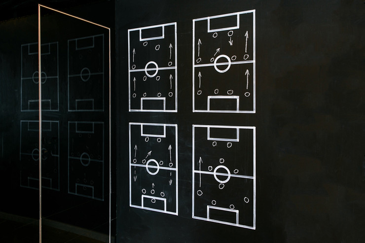 Football Tactics Chalk Board Plans