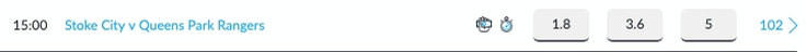 Stoke vs QPR Odds
