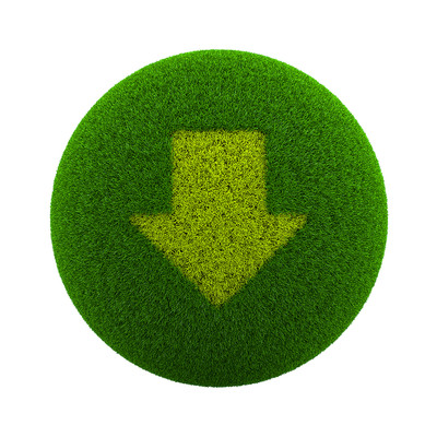 Grass Ball Down Arrow