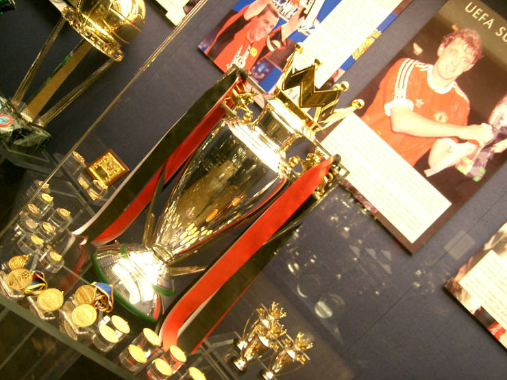 Premier League Trophy at Old Trafford