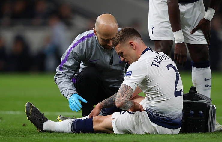 Kieran Trippier Receiving Medical Treatment