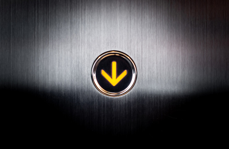 Elevator Down Button 740px
