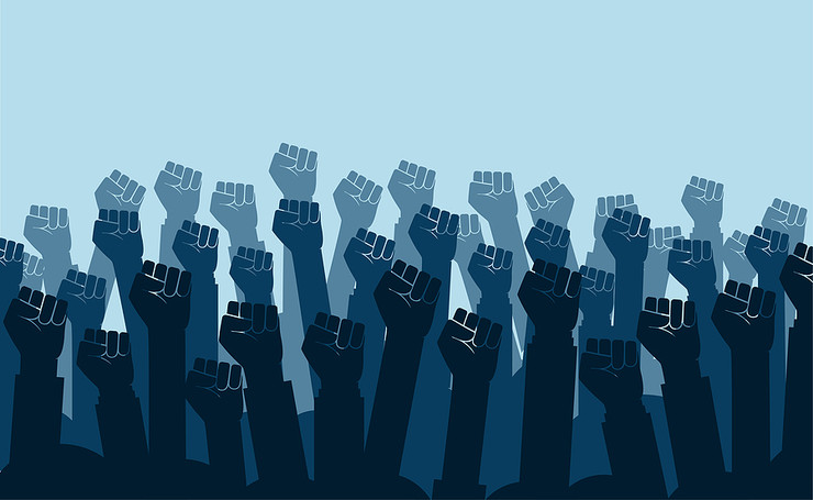 Group of Fist in Air Icons