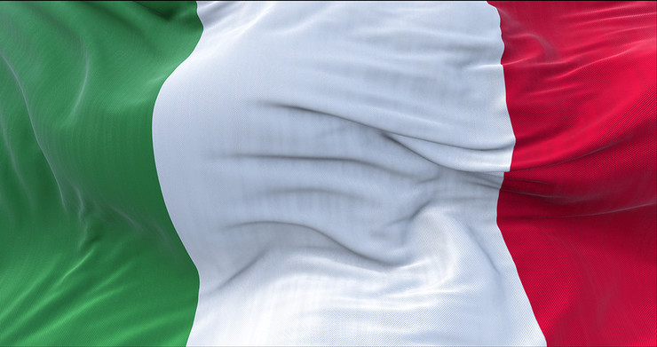 Italian Flag Waving