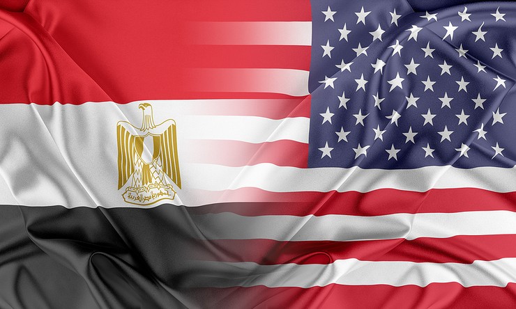 Egypt and USA Merged Flags