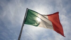 Italian Flag Blocking Sun