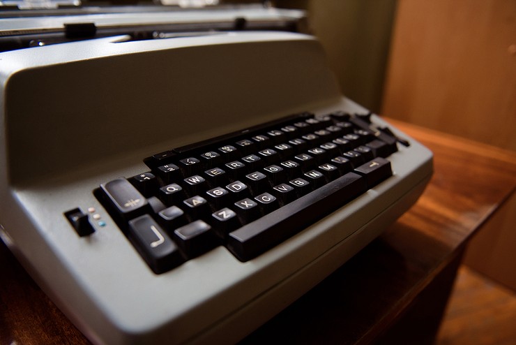 Vintage Typewriter on Desk