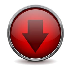 Red Down Arrow Button
