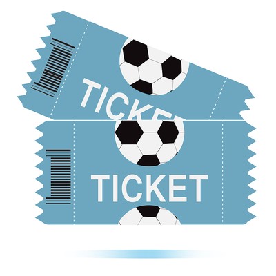 Two Football Ticket Icons