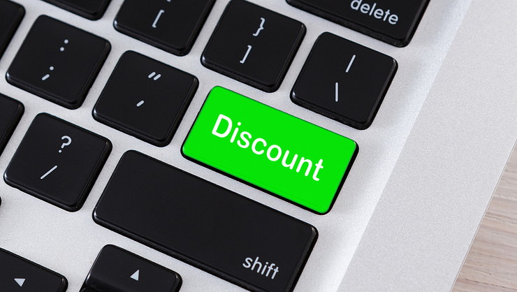 Green Discount Keyboard Button