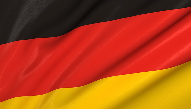 German Flag Angled
