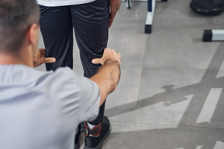 Physiotherapist Examining Gait