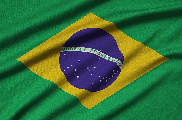 Brazil Fabric Flag