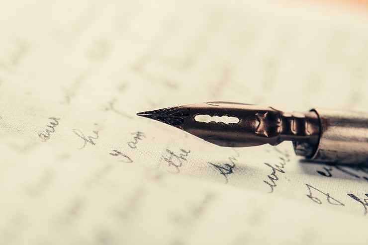 Vintage Fountain Pen and Writing