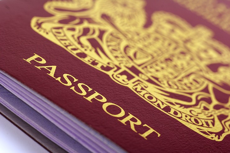 Close Up of UK Passport