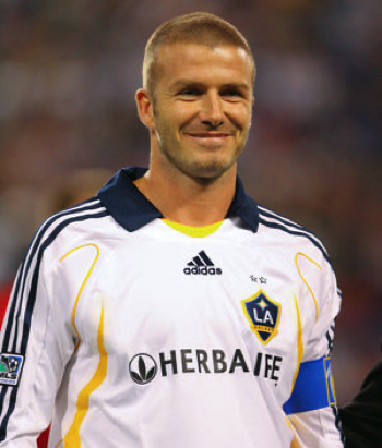 David Beckham in LA Galaxy jersey