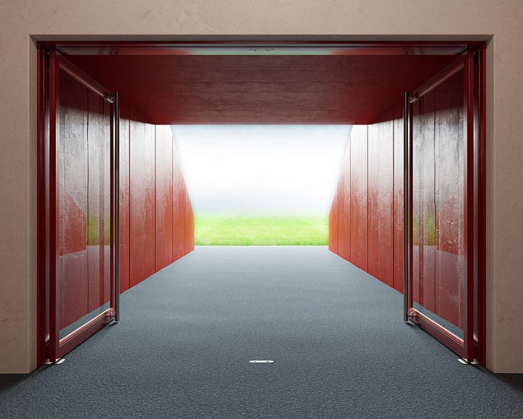 Tunnel Leading on to Bright Stadium