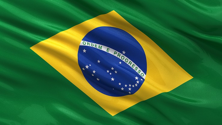 Brazil Flag Waving