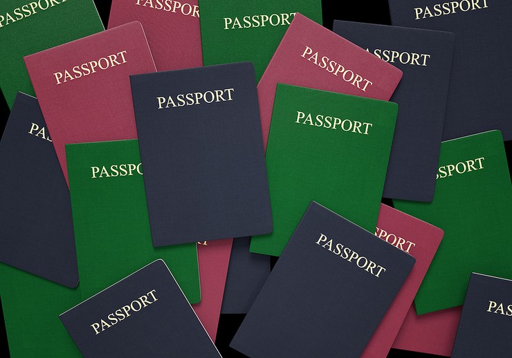 Pile of Blank Passports